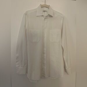 Ascot Chang Custom-Made white Cotton Dress Shirt - M